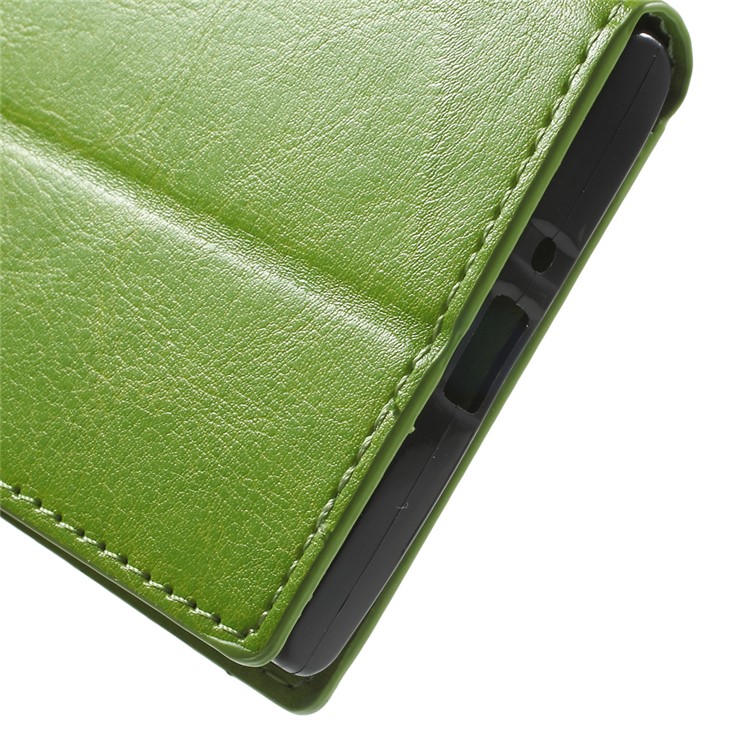 For Sony Xperia XZs / XZ Crazy Horse Magnetic Leather Wallet Stand Cover with Wrist Strap - Green-8