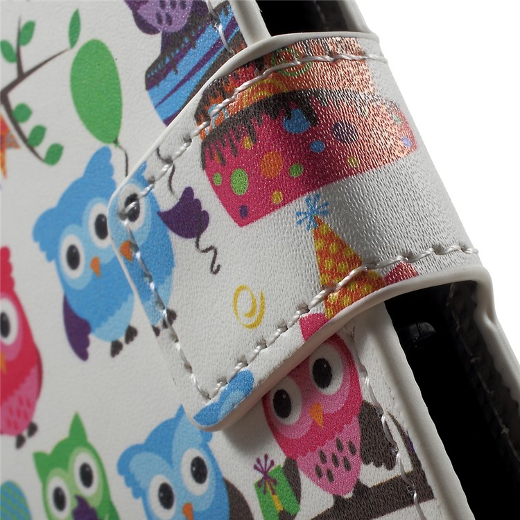 Pattern Printing Leather Wallet Phone Cover for Sony Xperia XZs / XZ - Adorable Owls-7