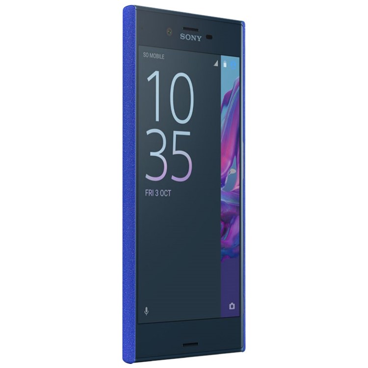 IMAK Matte Hard Plastic Case with Ring Kickstand for Sony Xperia X Compact - Blue-4