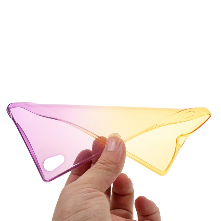 Gradient Color TPU Case for Sony Xperia Z5 / Z5 Dual - Purple / Yellow-5