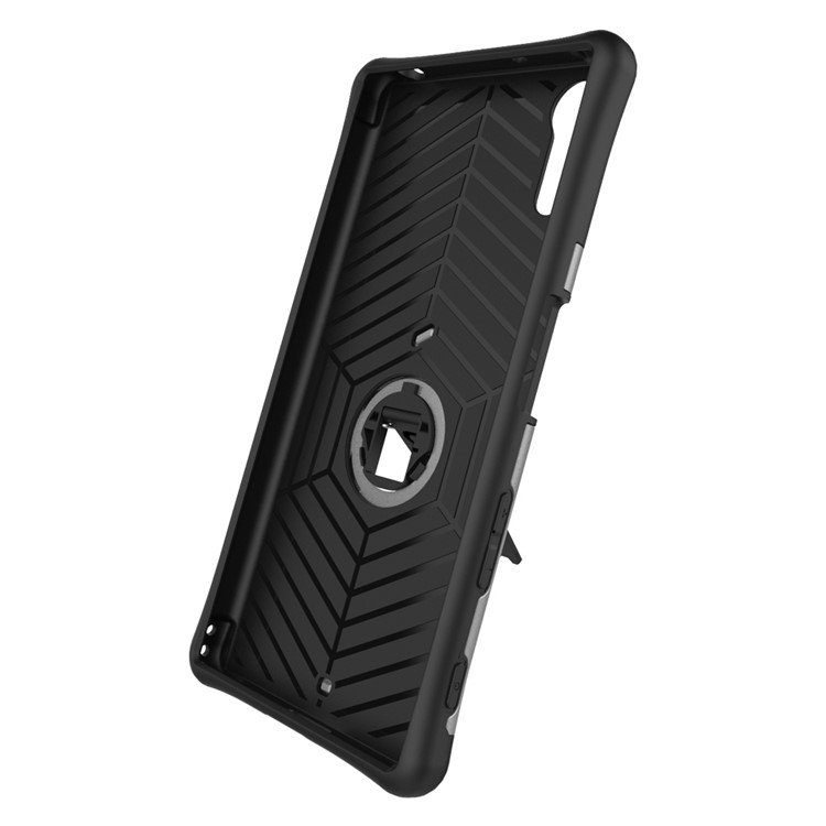 Armor PC + TPU Hybrid Kickstand Case for Sony Xperia XZs / XZ - Silver-10