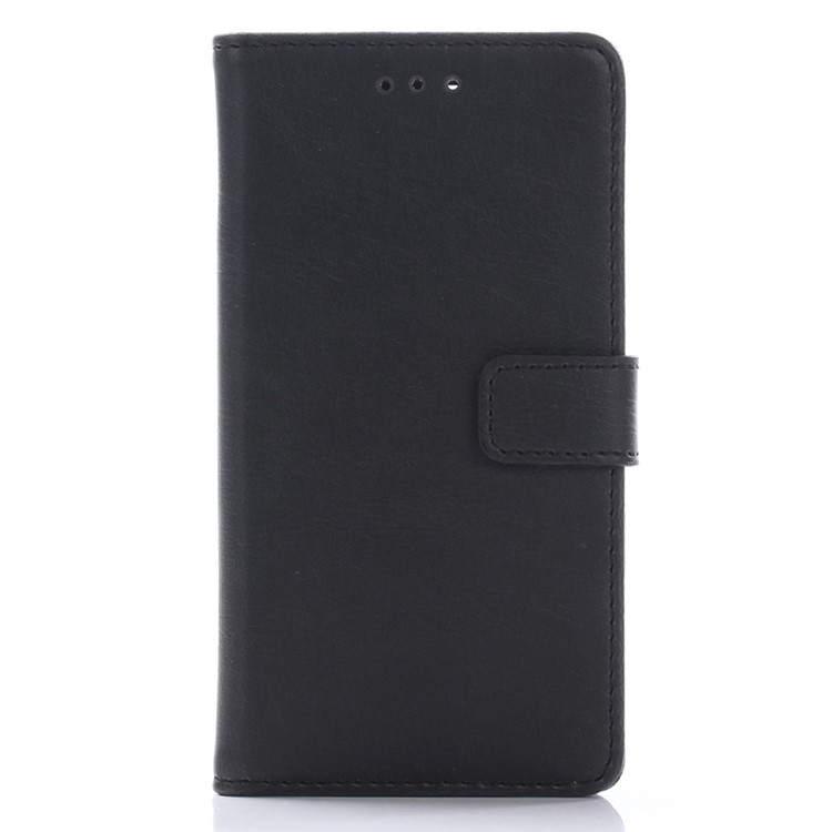 Case in Pelle di Texture Folle Per Sony Xperia X Compact e Shock Aofforte TPU Wallet Stand Style Flip Cover Del Telefono Flip - Nero