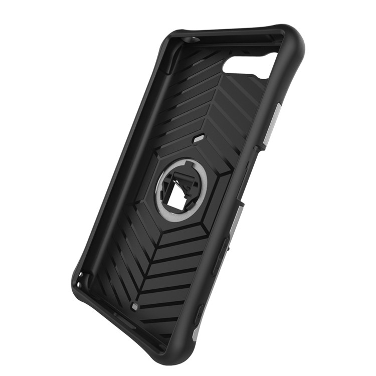 Armor PC + TPU Hybrid Kickstand Case for Sony Xperia X Compact - Silver-11