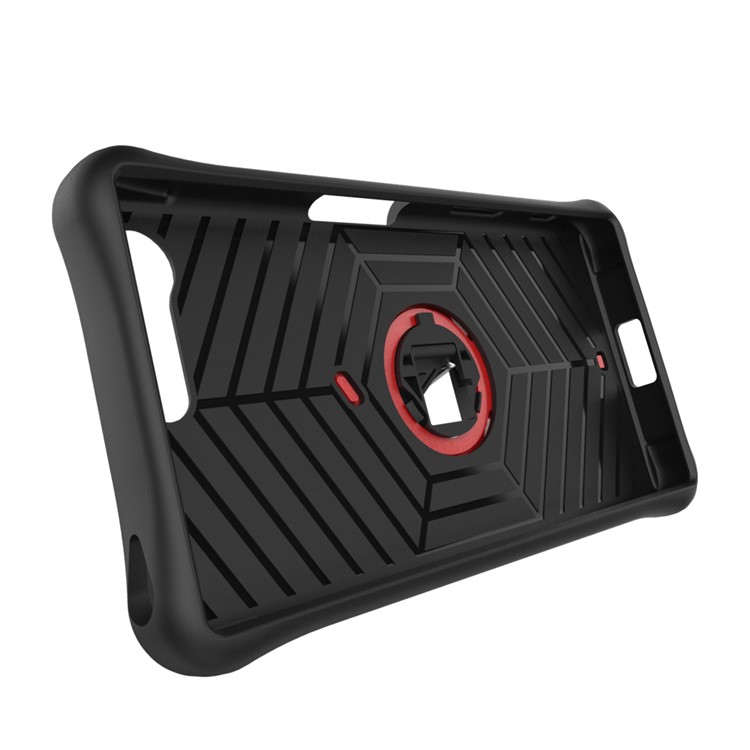 Armor PC + TPU Combo Case with Kickstand for Sony Xperia X Compact - Red-10