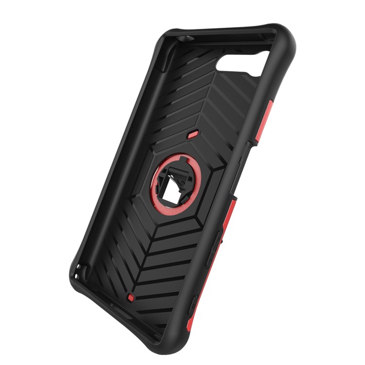 Armor PC + TPU Combo Case with Kickstand for Sony Xperia X Compact - Red-11