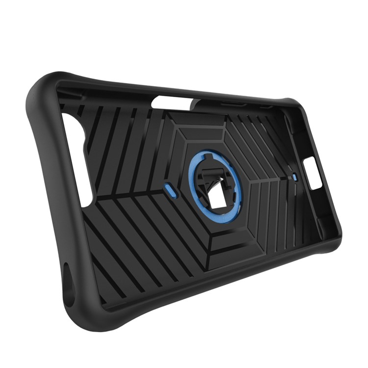 PC híbrido + Tampa de armadura TPU Kickstand para Sony Xperia X Compact - azul-10