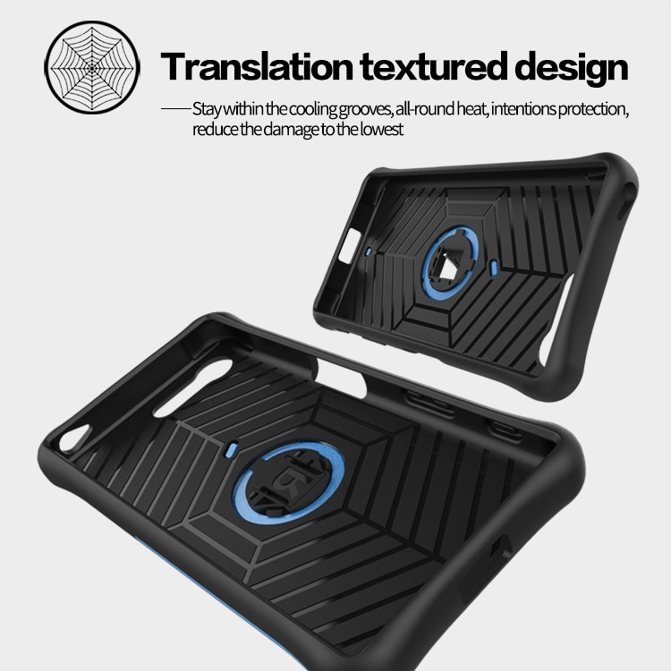 PC híbrido + Tampa de armadura TPU Kickstand para Sony Xperia X Compact - azul-14