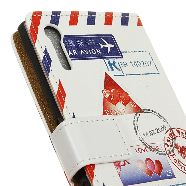 Wallet Leather Stand Case for Sony Xperia XZ - Personal Love Mail-3