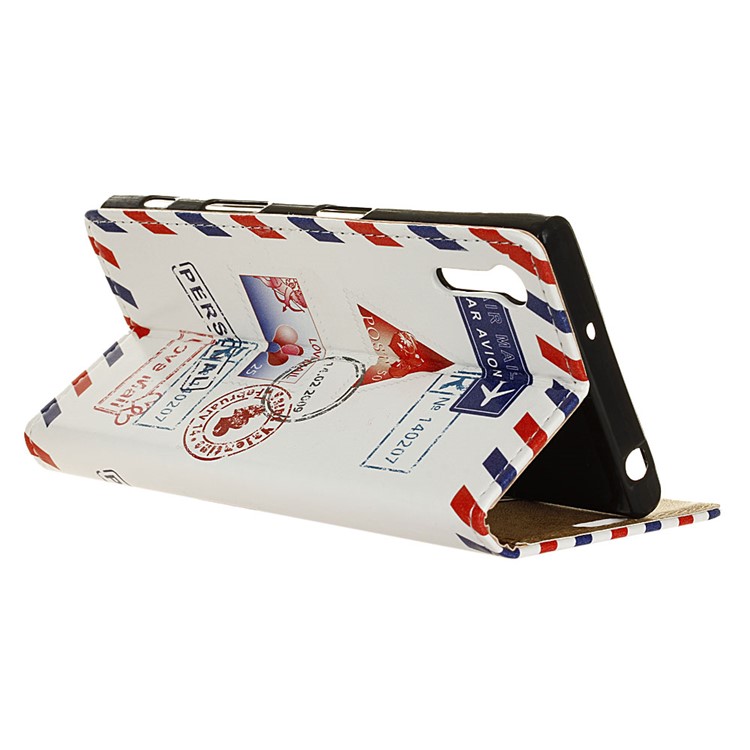 Wallet Leather Stand Case for Sony Xperia XZ - Personal Love Mail-4
