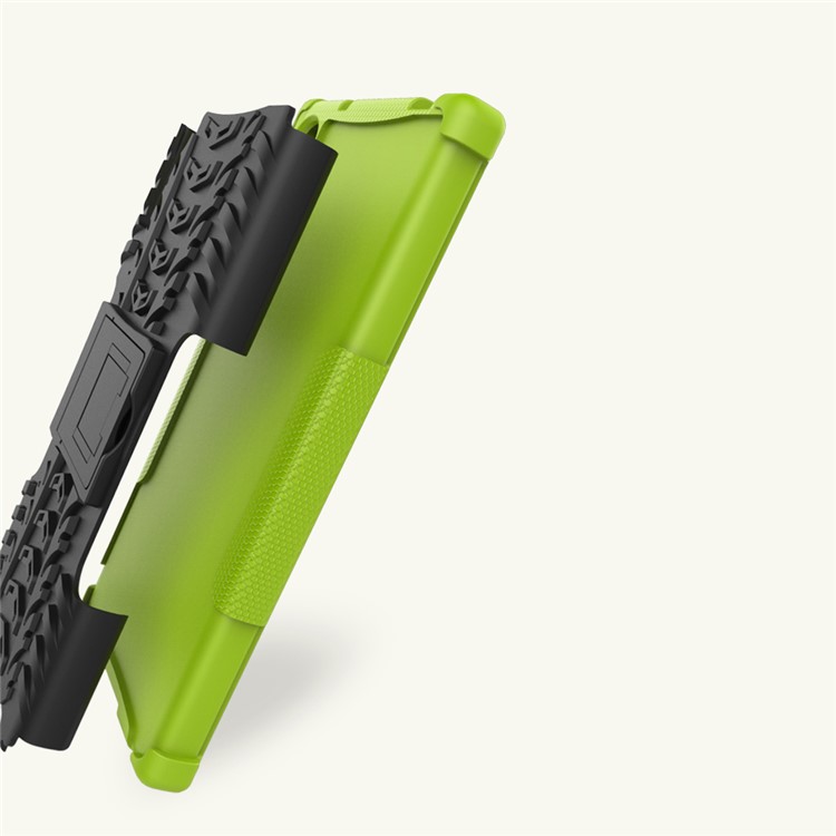 Anti-slip PC + TPU Hybrid Cover with Kickstand for Sony Xperia XZs / XZ - Green-3