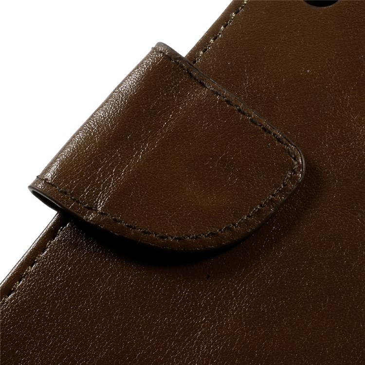 Imprint Floral Butterfly Leather Stand Flip Cover for Sony Xperia XZs / XZ with Lanyard - Brown-11