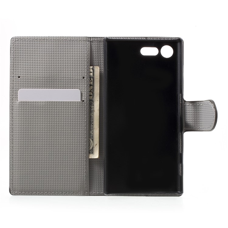 Estuche de cuero con estampado de cuero para Sony Xperia X Compact - anclaanclaje-4