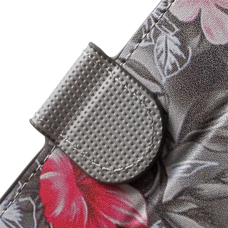Patterned Leather Wallet Cover for Sony Xperia X Compact - Fresh Flower-6
