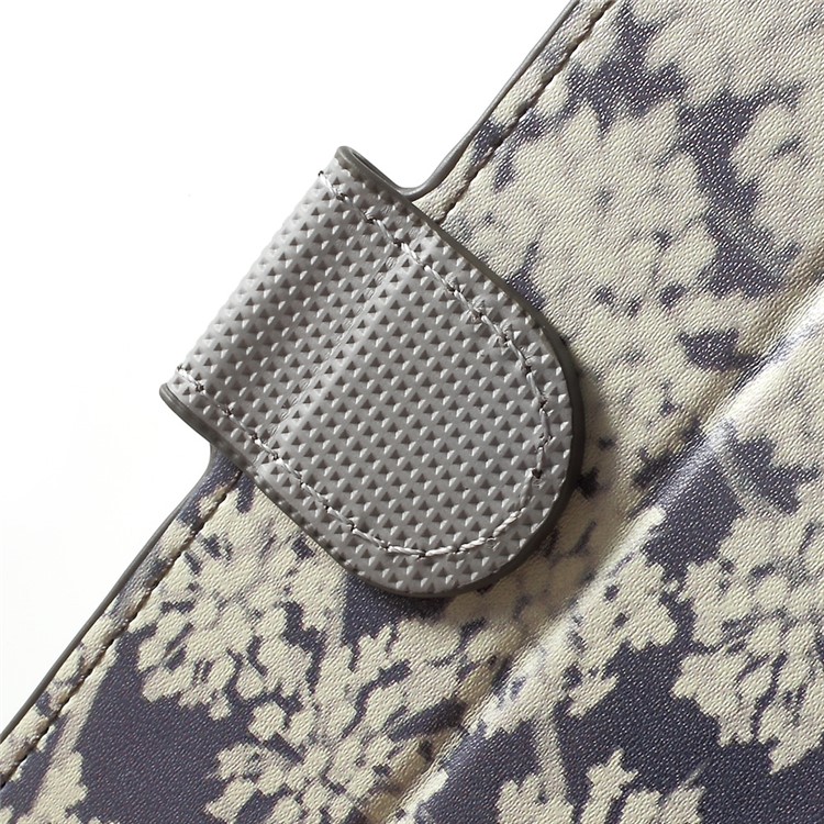 Patterned Leather Wallet Phone Case for Sony Xperia X Compact - Pretty Flowers-6