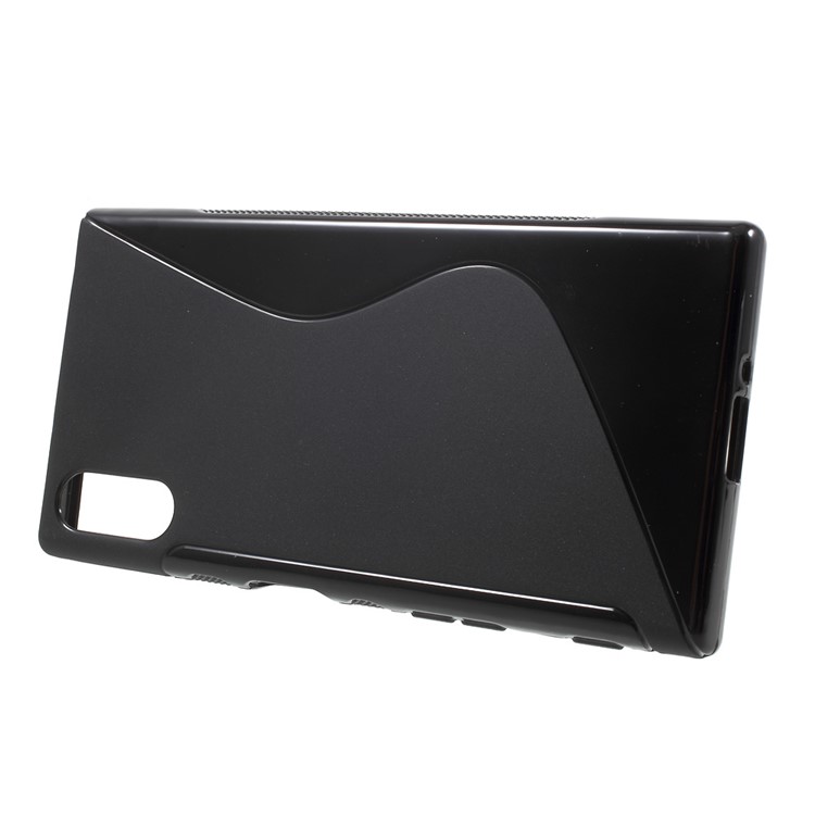 S Shape TPU Protection Soft Case for Sony Xperia XZs / XZ - Black-2