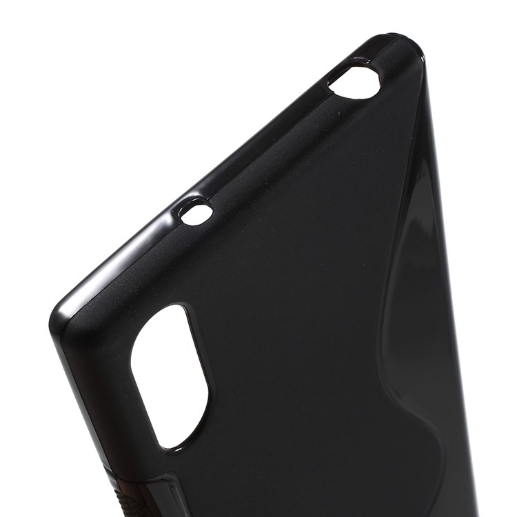 S Shape TPU Protection Soft Case for Sony Xperia XZs / XZ - Black-6