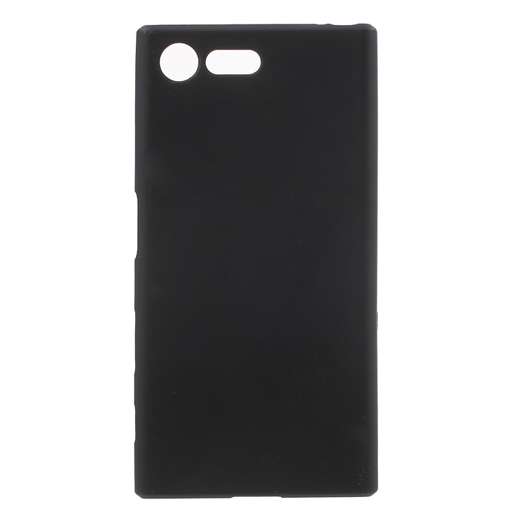 Matte Anti-fingerprint TPU Case Cover for Sony Xperia X Compact - Black-1