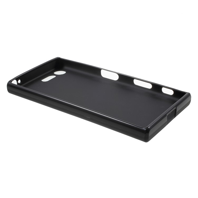 Matte Anti-fingerprint TPU Case Cover for Sony Xperia X Compact - Black-3