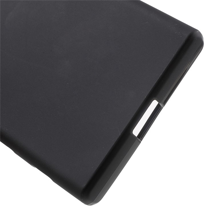 Matte Anti-fingerprint TPU Case Cover for Sony Xperia X Compact - Black-4