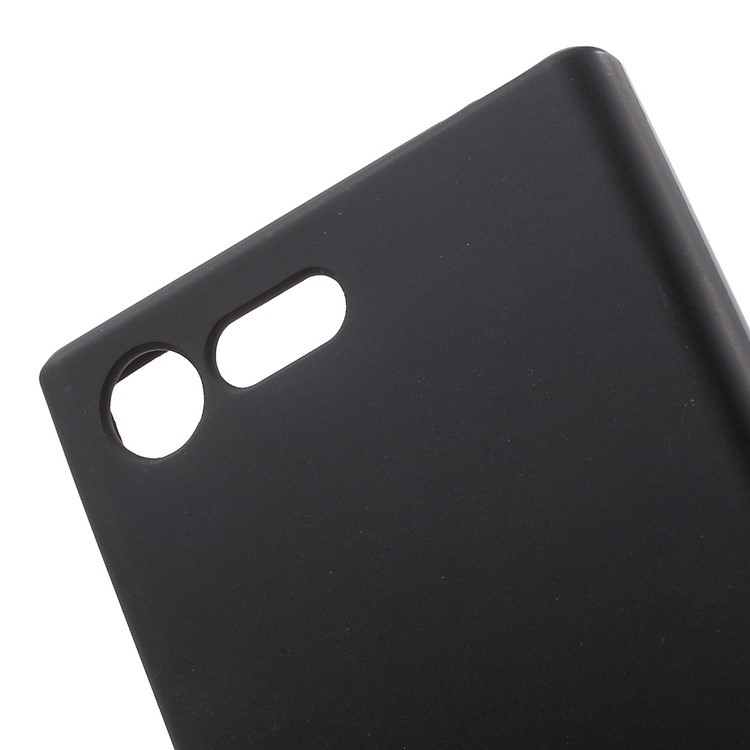 Matte Anti-fingerprint TPU Case Cover for Sony Xperia X Compact - Black-5