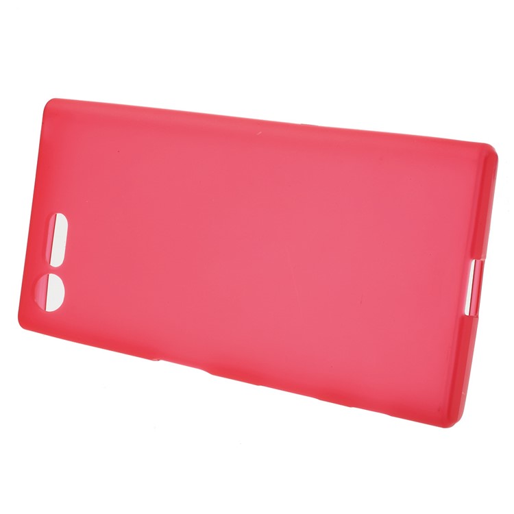 Matte Anti-Fingerabdruck-Gel TPU Zurück Fall Für Sony Xperia X Kompakt - Rot-2
