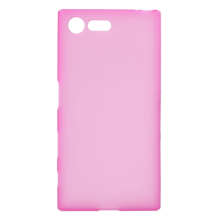 Matte Anti-fingerprint Flex TPU Skin Case for Sony Xperia X Compact - Rose-1