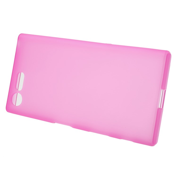 Matte Anti-fingerprint Flex TPU Skin Case for Sony Xperia X Compact - Rose-2