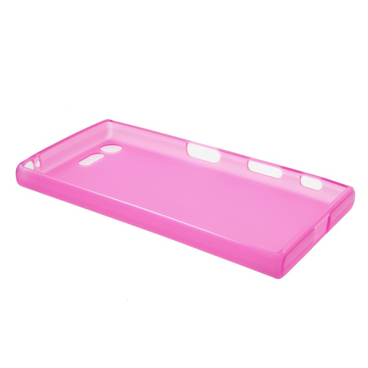 Matte Anti-fingerprint Flex TPU Skin Case for Sony Xperia X Compact - Rose-3
