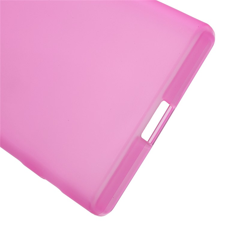Matte Anti-fingerprint Flex TPU Skin Case for Sony Xperia X Compact - Rose-4