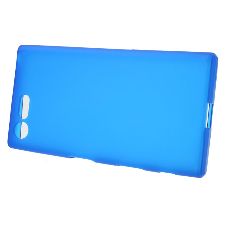 Matte Anti-fingerprint Flex TPU Shell Case for Sony Xperia X Compact - Blue-2