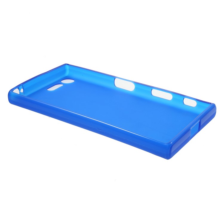 Matte Anti-fingerprint Flex TPU Shell Case for Sony Xperia X Compact - Blue-3
