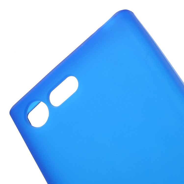 Matte Anti-fingerprint Flex TPU Shell Case for Sony Xperia X Compact - Blue-5