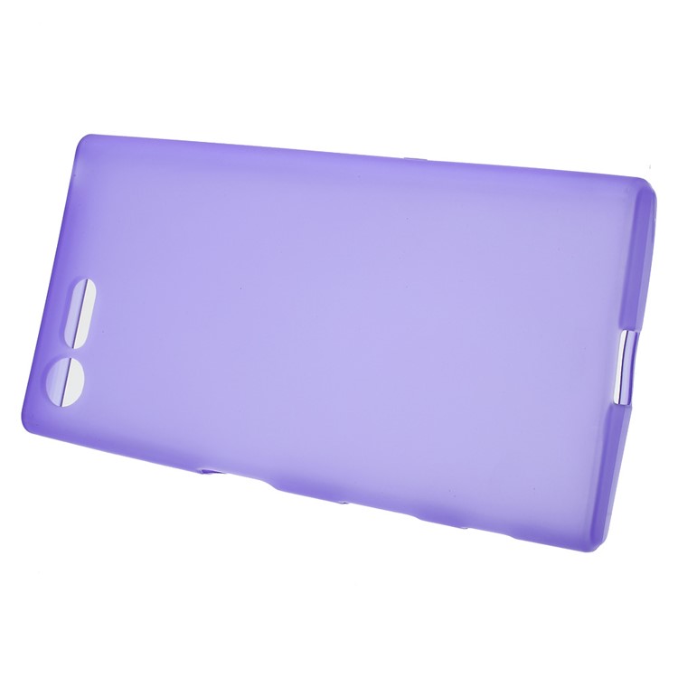 Matte Soft TPU Cover Phone Case for Sony Xperia X Compact - Purple-2