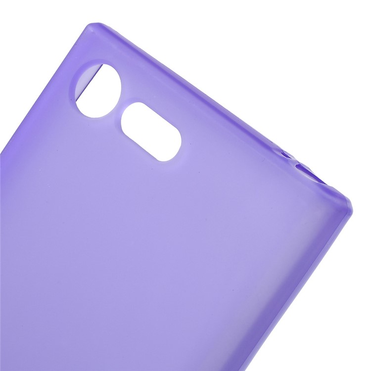 Matte Soft TPU Cover Phone Case for Sony Xperia X Compact - Purple-5