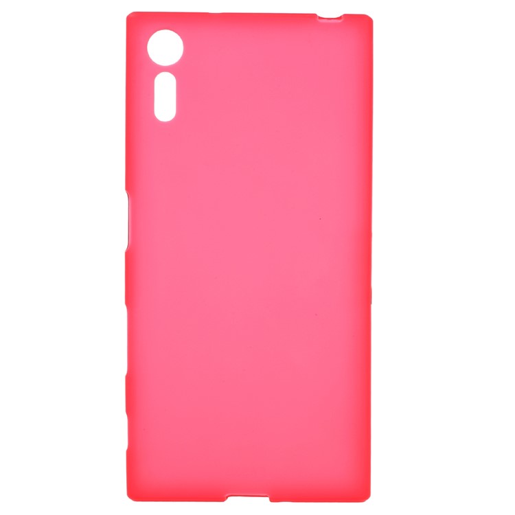 Matte Anti-fingerprint TPU Gel Cover for Sony Xperia XZs / XZ - Red-1