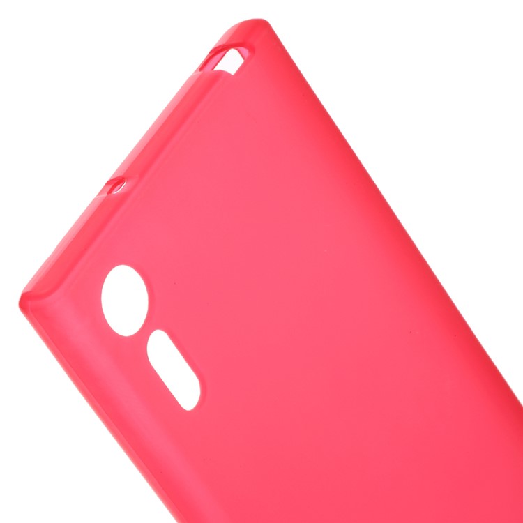 Matte Anti-fingerprint TPU Gel Cover for Sony Xperia XZs / XZ - Red-3