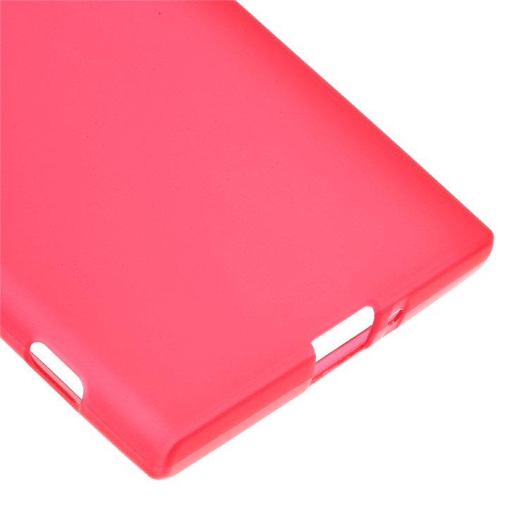Matte Anti-fingerprint TPU Gel Cover for Sony Xperia XZs / XZ - Red-4