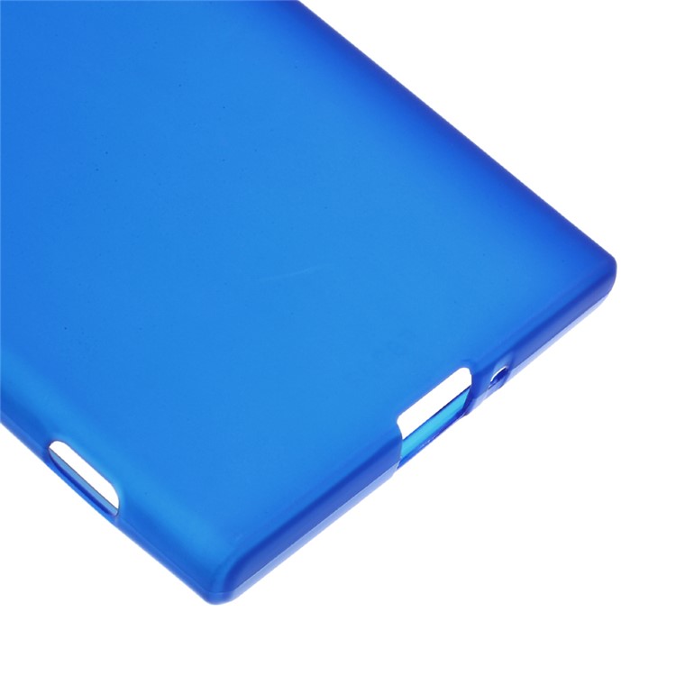 Matte TPU Soft Case Cover for Sony Xperia XZs / XZ - Blue-4