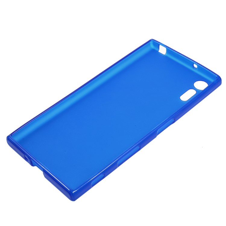 Matte TPU Soft Case Cover for Sony Xperia XZs / XZ - Blue-5