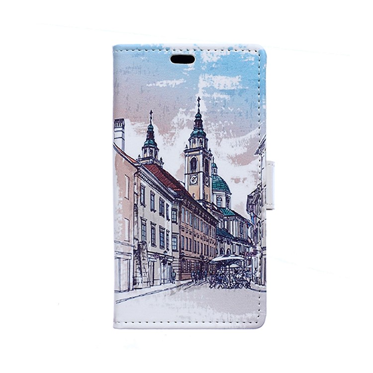For Sony Xperia X Compact Stand Wallet Leather Case Cover - European Street-1