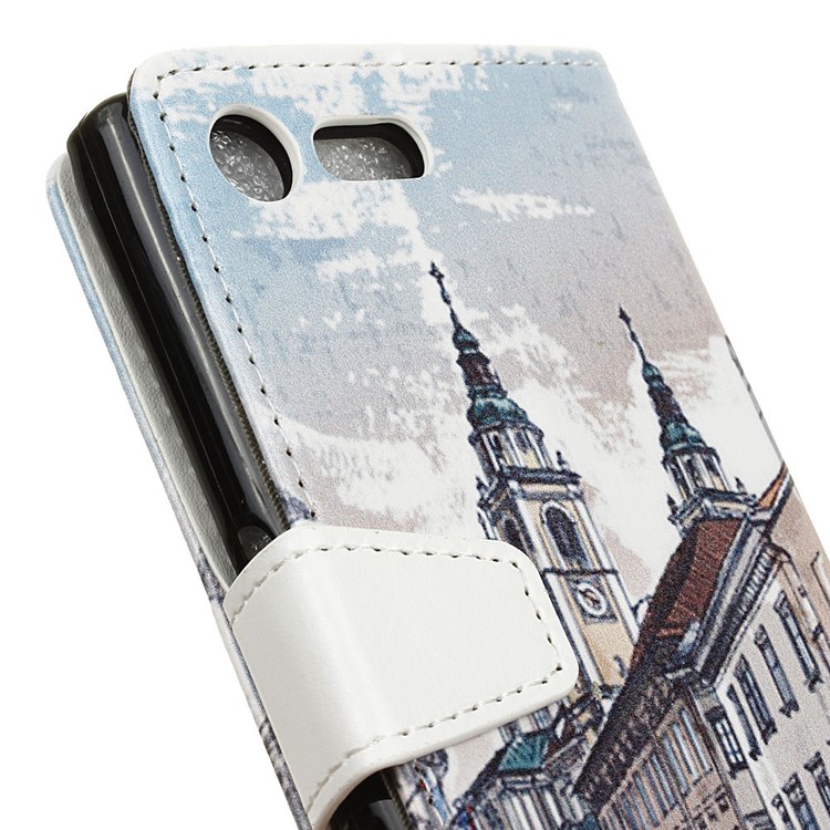 For Sony Xperia X Compact Stand Wallet Leather Case Cover - European Street-3