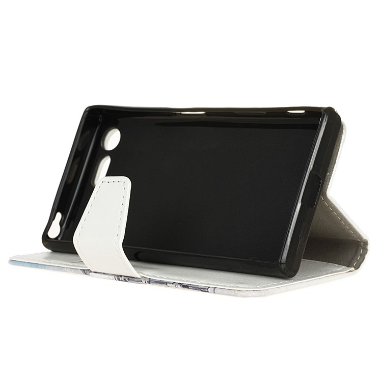 For Sony Xperia X Compact Stand Wallet Leather Case Cover - European Street-5