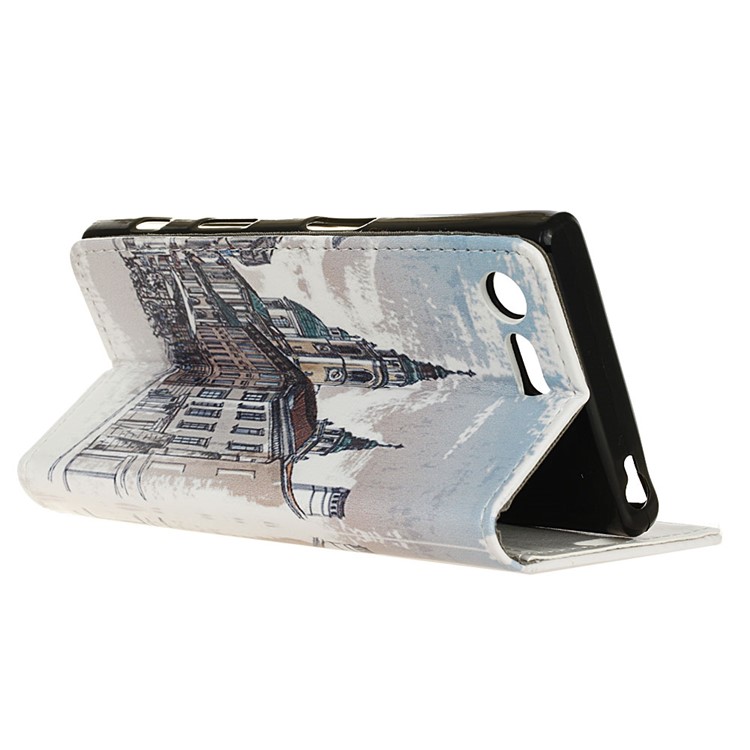 For Sony Xperia X Compact Stand Wallet Leather Case Cover - European Street-6