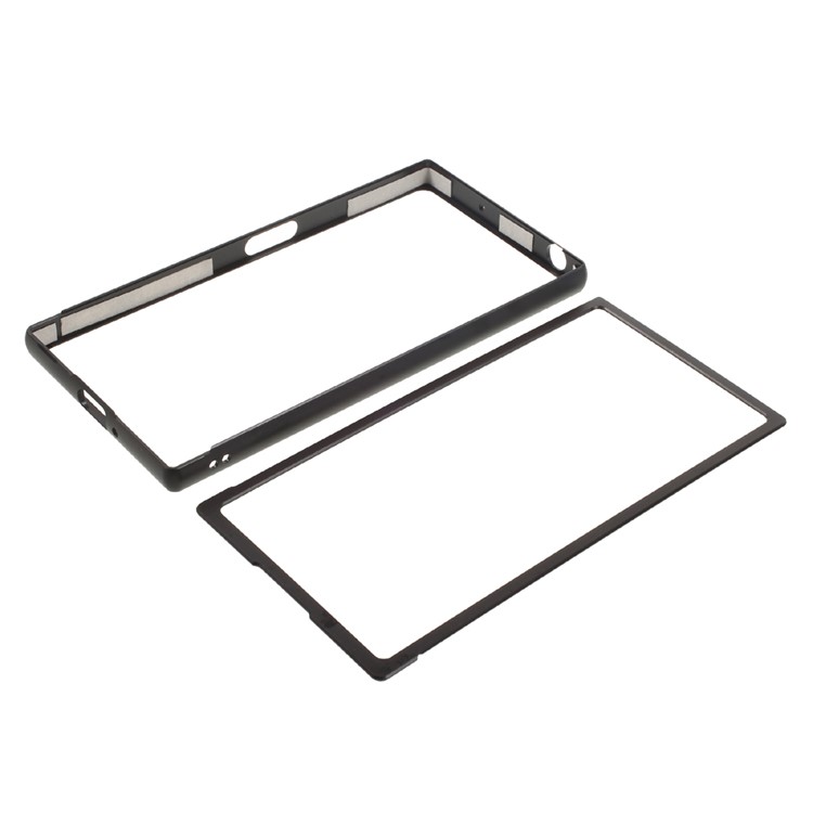 Slide-on Metal Bumper Frame for Sony Xperia XZ - Black-7