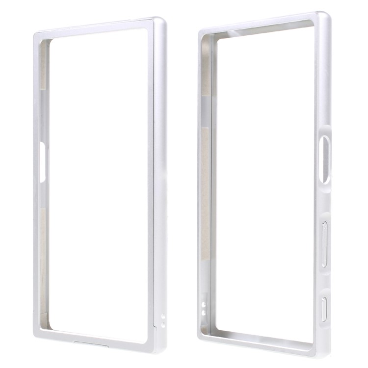 Slide-on Metal Protective Backless Bumper for Sony Xperia XZ - Silver-1