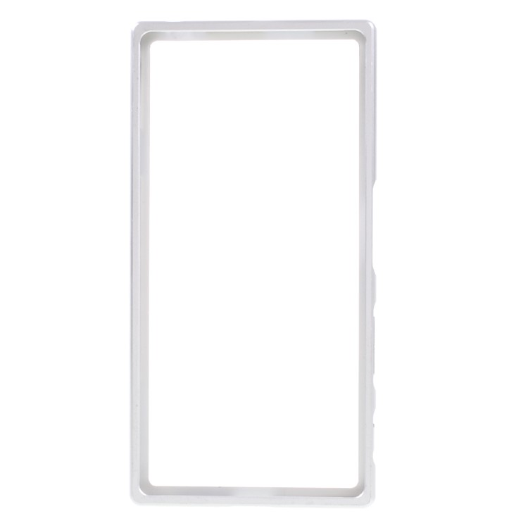 Slide-on Metal Protective Backless Bumper for Sony Xperia XZ - Silver-2