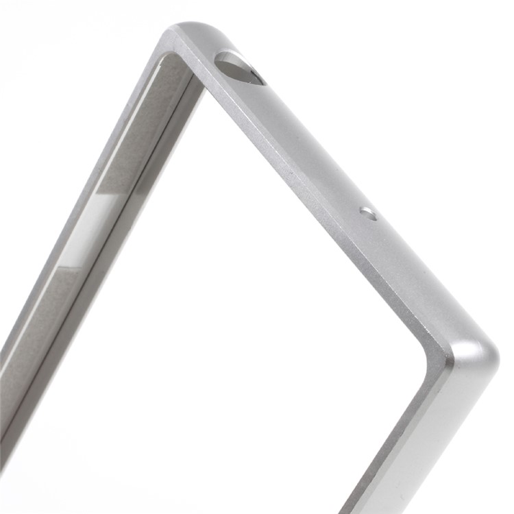 Slide-on Metal Protective Backless Bumper for Sony Xperia XZ - Silver-5