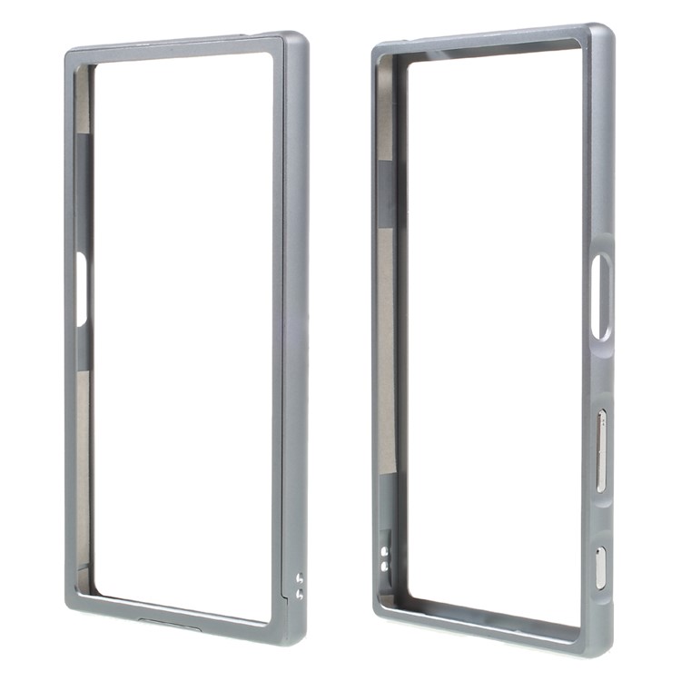 Slide-on Metal Frame Bumper Cover for Sony Xperia XZ - Grey-1