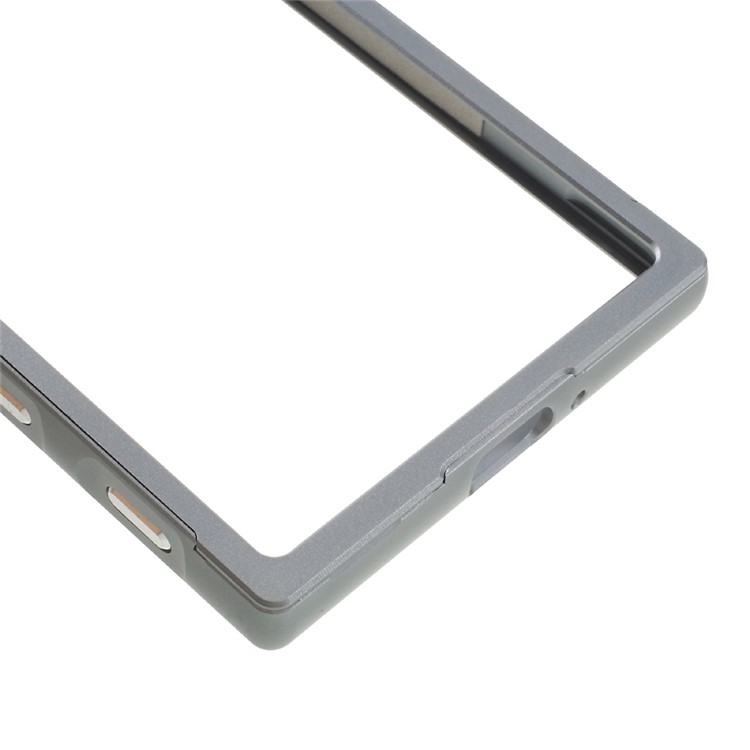 Slide-on Metal Frame Bumper Cover for Sony Xperia XZ - Grey-4