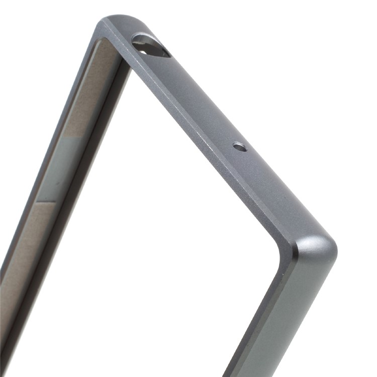 Slide-on Metal Frame Bumper Cover for Sony Xperia XZ - Grey-5